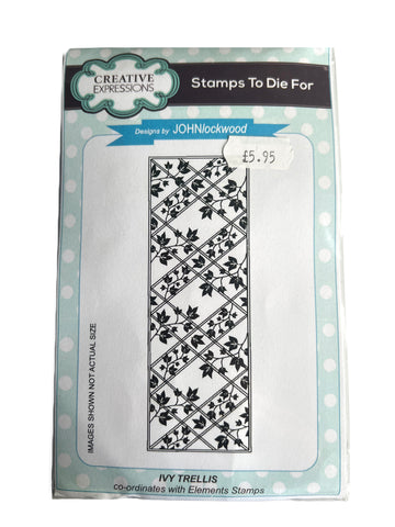 Ivy Trellis Striplet Stamp UMS615 By John Lockwood for Creative Expressions