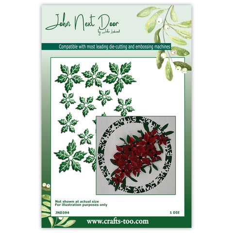 Ink-it Poinsettia John Next Door Christmas Collection 2023 Dies By John Lockwood JND394