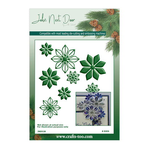 Snow Crystal Flower Die Set John Next Door Christmas Collection 2025 By John Lockwood JND528