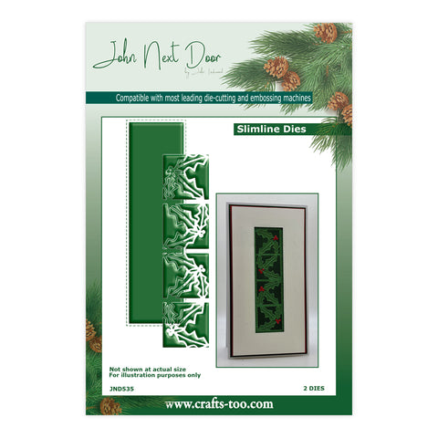 Holly Panels Flower Die Set John Next Door Christmas Collection 2025 By John Lockwood JND535