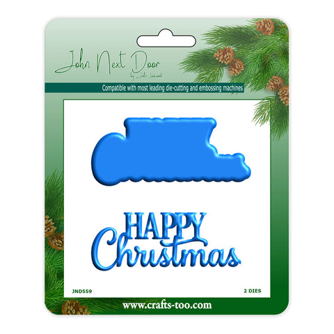 Swirl Happy Christmas Wishes Die Set John Next Door Christmas Collection 2025 By John Lockwood JND559