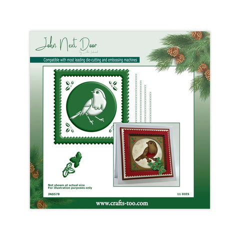 Robin Frame Die Set John Next Door Christmas Collection 2025 By John Lockwood JND578