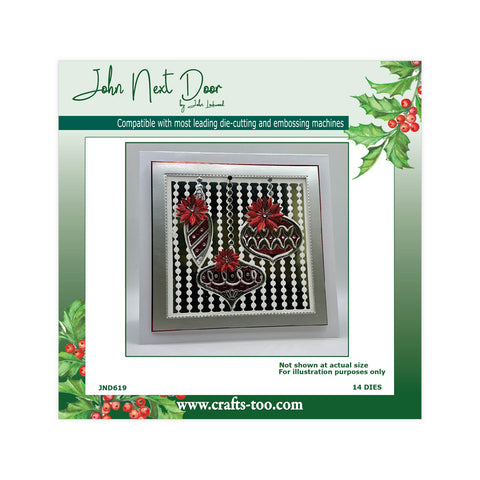 Retro Bauble Frame Die Set John Next Door Christmas Collection 2026 By John Lockwood JND619