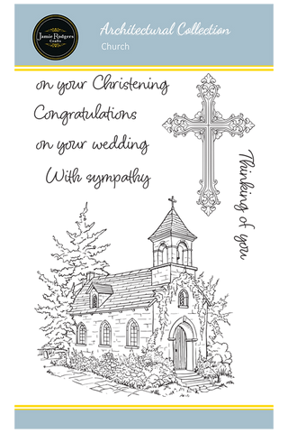 Church Architectural Collection Stamp Set By Jamie Rodgers Crafts JRC0029