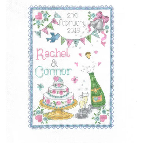 True Love Wedding Sampler Cross Stitch Kit By My Cross Stitch MPCS04