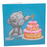 Happy Birthday Me to You Crystal Art - Dimond Art Card Kit 7x7 Inches By Craft Buddy CCK-MTY130