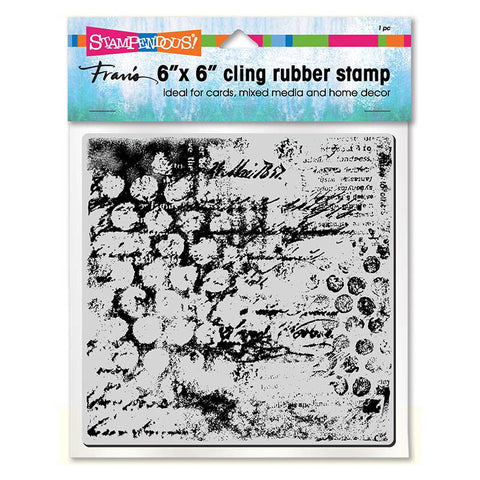 Mixed Mesh 6" x 6" Cling Rubber Stamp By Franis For Stampendous 6CR005