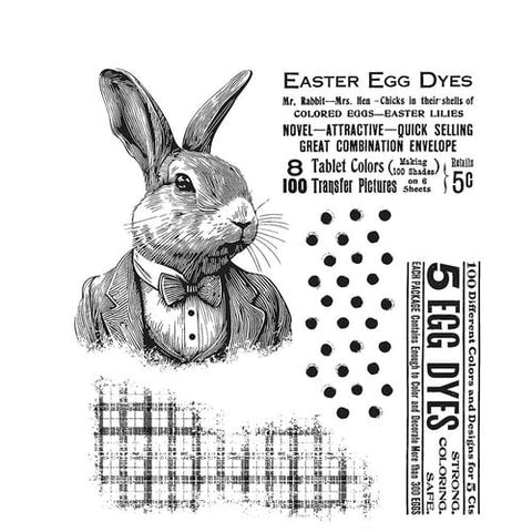Mr Rabbit Stampers Anonymous Stamp Set By Tim Holtz CMS478