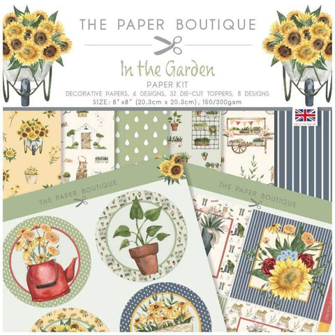 In the Garden Paper Kit 8x8 32 Sheets 150/300gsm By The Paper Boutique PB11843