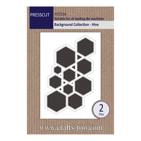 Hive Background Collection Die By Presscut from Crafts Too PCD256