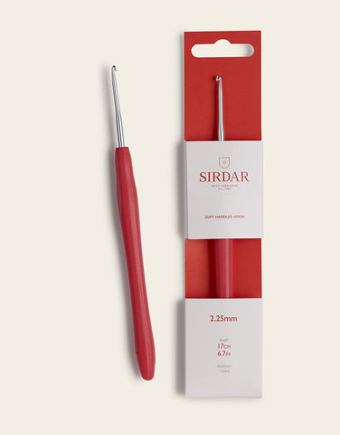 2.25mm Soft-Touch Handled Aluminium Crochet Hook By Sirdar PSFHA-225