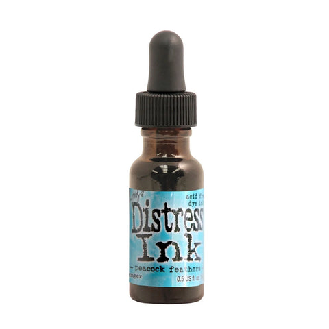 Peacock Feathers Distress Ink pad Re-Inker Bottles By Tim Holtz for Ranger TXR34964