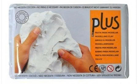 Plus Air Drying Clay White 1kg Modelling Clay
