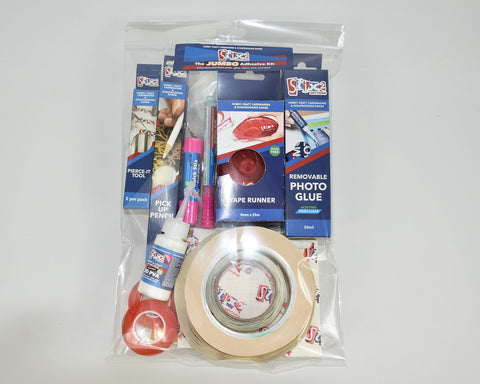 The Jumbo Adhesive Kit PVA Glue, Tape Runner, Pen and Much More.. Stix2 SS57408