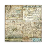 Sir Vagabond Aviator Scrapbooking Pad 10 Double Sided Background Selection 30.5 x 30.5 cm (12x12) Stamperia