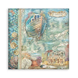 Songs of The Sea Scrapbooking Pad 10 Double Sided 30.5 x 30.5 cm (12x12) Stamperia SBBL141