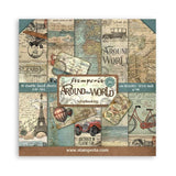 Around The World Scrapbooking Pad 10 Double Sided 30.5 x 30.5 cm (12x12) Stamperia