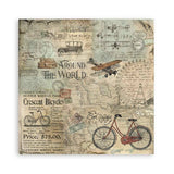 Around The World Scrapbooking Pad 10 Double Sided 30.5 x 30.5 cm (12x12) Stamperia