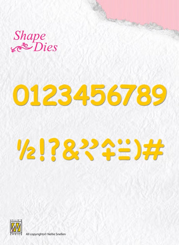 Numbers and Punctuation Marks Die By Nellie Snellen SD038