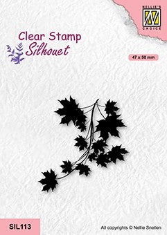 Maple Branch Nellie Snellen Flower Clear Stamps SIL113
