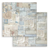 Silent Sea Background Selection Scrapbooking Pad 10 Double Sided 30.5 x 30.5 cm (12x12) Stamperia SBBL170