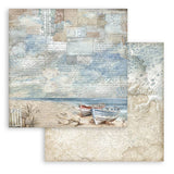 Silent Sea Background Selection Scrapbooking Pad 10 Double Sided 30.5 x 30.5 cm (12x12) Stamperia SBBL170