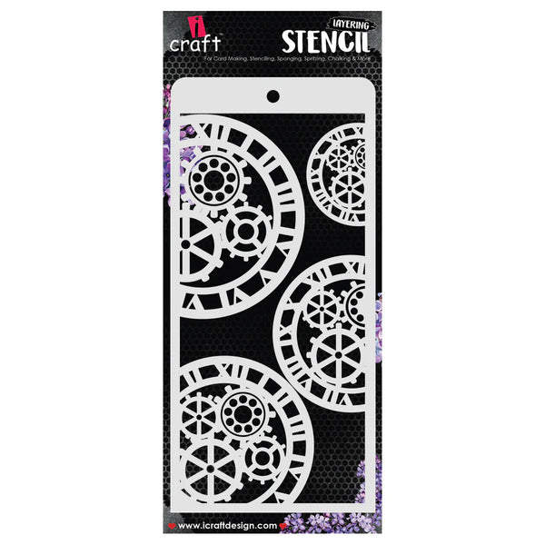 Clock Work Layering Stencil 8544 DL 4