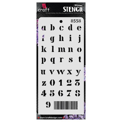 Alphabet Stencil 8558 DL Size by iCraft