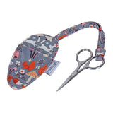 Woodland Toadstool Embroidery Scissors In Fabric Pouch By Hobby Gift TK25/643