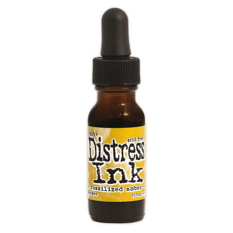 Fossilised Amber Distress Ink pad Re-Inker Bottles By Tim Holtz for Ranger TXR43348