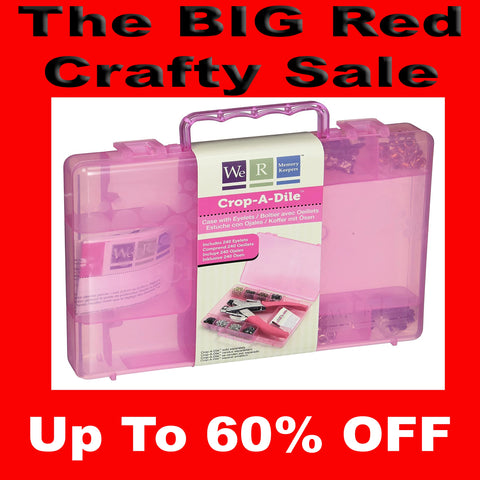Crop-A-Dile Case with Eyelets PINK Fits Crop-A-Dile By We R Memory Keepers 70909-1