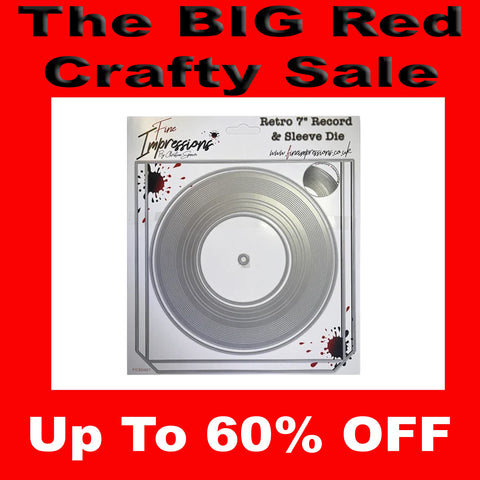 Retro 7 Inch Record & Sleeve Die From Fine Impressions By Christian Spencer