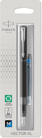Vector XL Medium Nib Blue / Black Ink Fountain Pen Parker 2159764