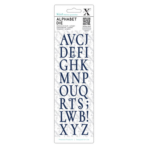 Vintage Alphabet Dies 28pcs. Dies By Xcut from Docrafts XCU503391