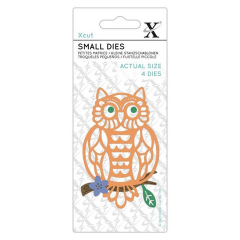Folk Owl Small Dies 4Pcs. By Xcut for Do Crafts XCU 503530