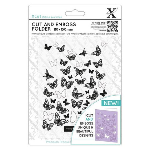 Butterflies Cut & Emboss Folder Die By Xcut for Do Crafts XCU 503824