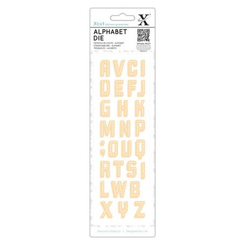 Industrial Alphabet Dies 29 pcs Dies By Xcut from Docrafts XCU504122