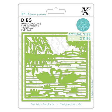 Oriental Swans 2pcs Dies By Xcut for Do Crafts XCU 504143