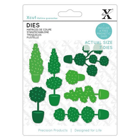 Topiary Tree Set Dies 7pcs BY Xcut for Docrafts XCU504147