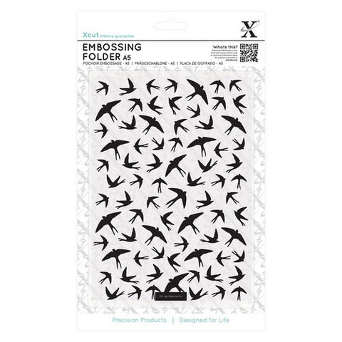 Swallow PatterenEmbossing Folder Die By Xcut for Do Crafts XCU515213