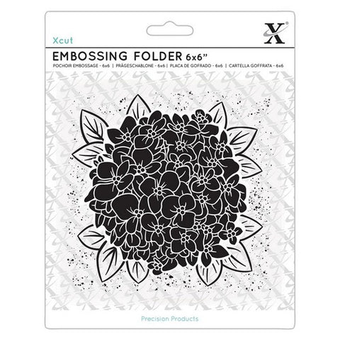 Full Bloom Hydrangea Embossing Folder Die By Xcut for Do Crafts XCU5242