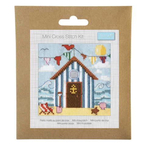 Beach Hut Cross Stitch Stitch You Own Kit By Trimits GCS172