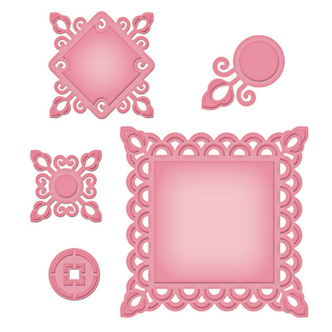 Asian Motits Shapeabilities 5 Dies By Spellbinders S5-124