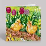 Spring Chicks Crystal Art - Dimond Art Card Kit 7x7 By Craft Buddy CCK-A98