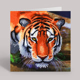Tiger Crystal Art - Dimond Art Card Kit 7x7 By Craft Buddy CCK-A40