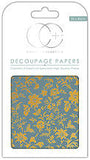 Vintage Floral Decoupage Papers 35 x 40cm pk 3 By Craft Consortium CCDECP008
