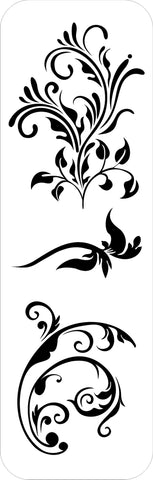 Tando Creative Mask - Long Flourish Stencil
