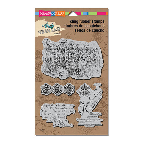 Textures Cling Rubber Stamps Andy Skinner By Stampendous ASCRS12