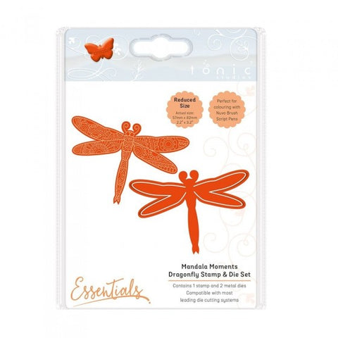 Mandala Moments Dragonfly Die and Stamp Set Tonic Studios 1549e