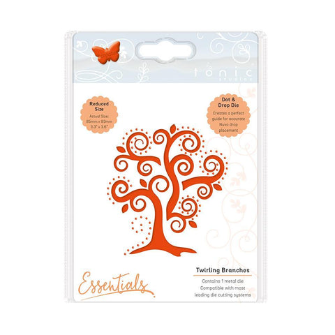 Twirling Branches Dot & Drop Die Essentials Tonic Stidos 2013e